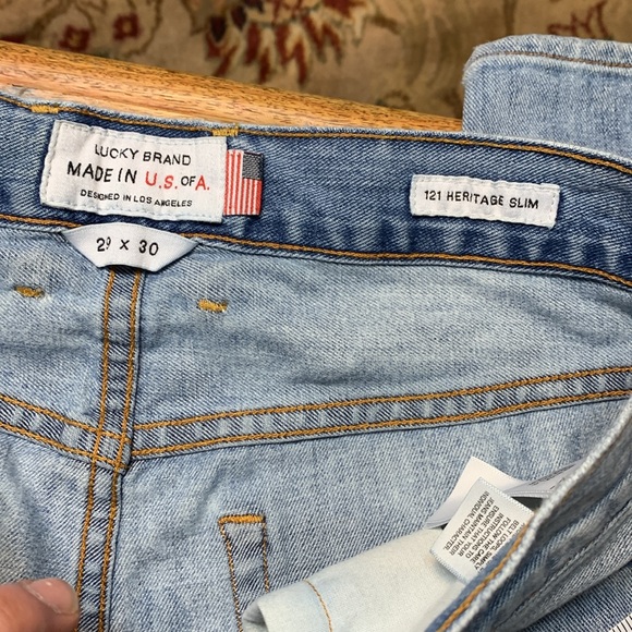 Vintage Lucky Brand 121 Heritage Slim 30W/30L Made in America - Picture 9 of 9